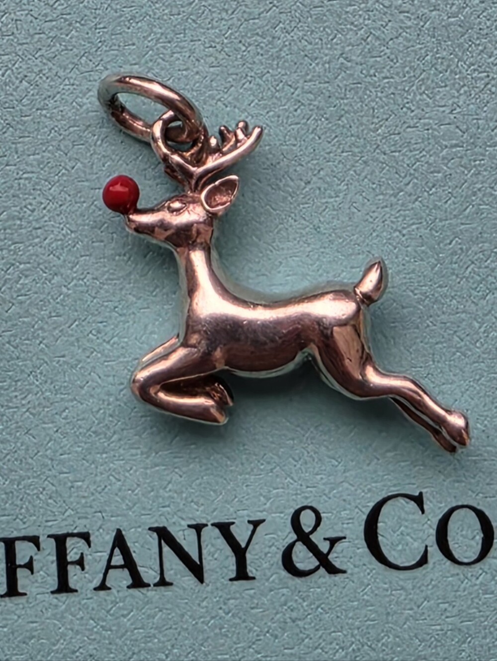 Tiffany & Co. Rudolph Reindeer Red Enamel Charm